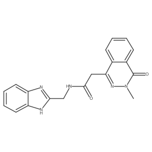 N-(1H-1,3-benzimidazol-2-ylmethyl)-2-(3-methyl-4-oxo-3,4-dihydro-1-phthalazinyl)acetamide Structure