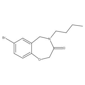 7-bromo-4-butyl-4,5-dihydro-1,4-benzoxazepin-3(2H)-one结构式