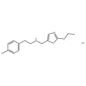 N-[(2-ethoxy-1,3-thiazol-5-yl)methyl]-2-(4-fluorophenyl)ethanamine hydrochloride Structure