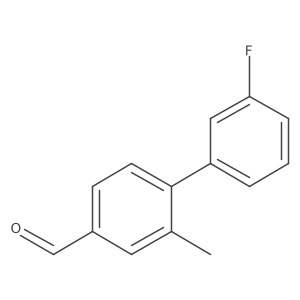 3'-Fluoro-2-methyl-[1,1'-biphenyl]-4-carbaldehyde结构式