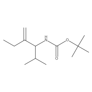 Carbamic acid, N-[2-methylene-1-(1-methylethyl)butyl]-, 1,1-dimethylethyl ester Structure