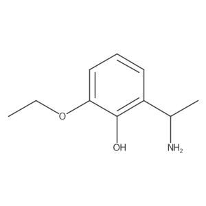 2-(1-Aminoethyl)-6-ethoxyphenol结构式