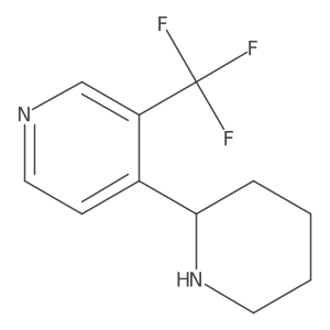 4-(Piperidin-2-yl)-3-(trifluoromethyl)pyridine结构式