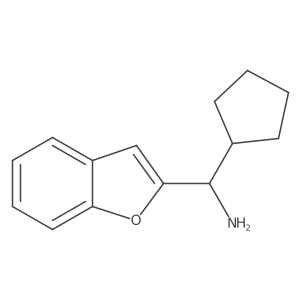 Benzofuran-2-yl(cyclopentyl)methanamine结构式