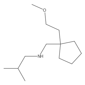 ([1-(2-Methoxyethyl)cyclopentyl]methyl)(2-methylpropyl)amine Structure