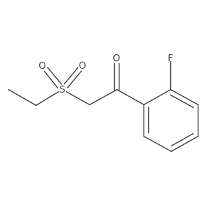 2-(Ethylsulfonyl)-1-(2-fluorophenyl)ethanone结构式