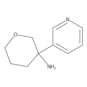 3-(Pyridin-3-YL)tetrahydro-2H-pyran-3-amine结构式