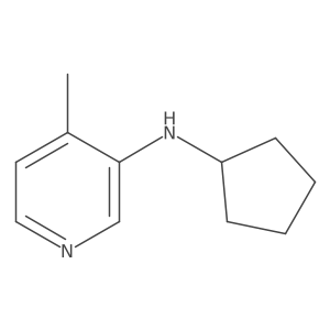 N-cyclopentyl-4-methylpyridin-3-amine Structure