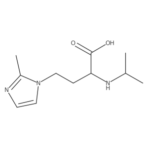 4-(2-methyl-1H-imidazol-1-yl)-2-[(propan-2-yl)amino]butanoic acid Structure