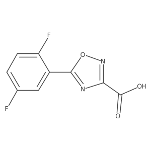 5-(2,5-Difluorophenyl)-1,2,4-oxadiazole-3-carboxylic acid Structure