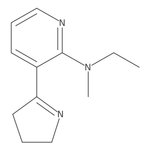 3-(3,4-Dihydro-2H-pyrrol-5-yl)-N-ethyl-N-methylpyridin-2-amine结构式