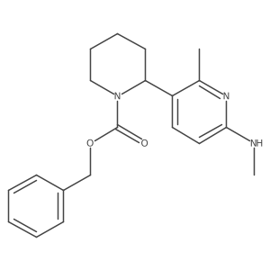 benzyl 2-[2-methyl-6-(methylamino)-3-pyridyl]piperidine-1-carboxylate Structure