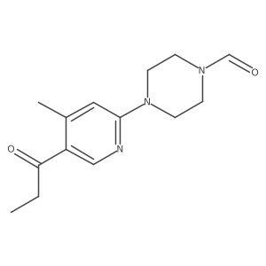 4-(4-Methyl-5-propionylpyridin-2-yl)piperazine-1-carbaldehyde结构式