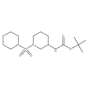 tert-butyl N-[1-(morpholine-4-sulfonyl)piperidin-3-yl]carbamate结构式