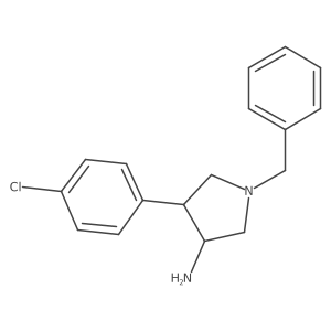 1-Benzyl-4-(4-chlorophenyl)pyrrolidin-3-amine Structure