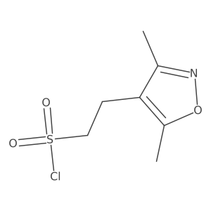 2-(Dimethyl-1,2-oxazol-4-yl)ethane-1-sulfonyl chloride结构式