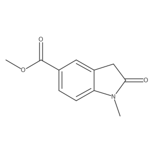 Methyl1-methyl-2-oxoindoline-5-carboxylate Structure
