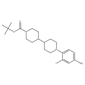 tert-Butyl 1'-(4-amino-2-fluorophenyl)-[4,4'-bipiperidine]-1-carboxylate Structure