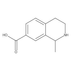 1-Methyl-1,2,3,4-tetrahydroisoquinoline-7-carboxylic acid结构式
