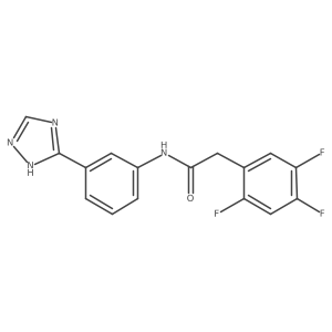 N-[3-(4H-1,2,4-triazol-3-yl)phenyl]-2-(2,4,5-trifluorophenyl)acetamide Structure