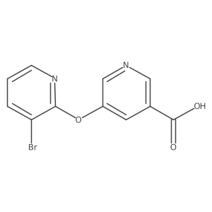 5-(3-Bromopyridin-2-yl)oxypyridine-3-carboxylic acid Structure