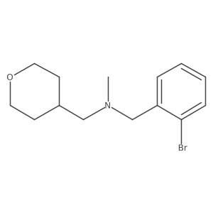 [(2-Bromophenyl)methyl](methyl)[(oxan-4-yl)methyl]amine Structure