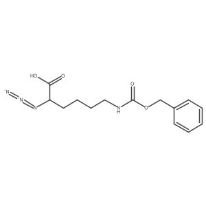 (S)-2-Azido-6-[(benzyloxycarbonyl)amino]hexanoic acid dicyclohexylamine结构式