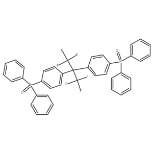 ((Perfluoropropane-2,2-diyl)bis(4,1-phenylene))bis(diphenylphosphine oxide)结构式