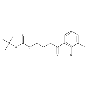 tert-butyl N-[2-[(2-amino-3-methylbenzoyl)amino]ethyl]carbamate Structure