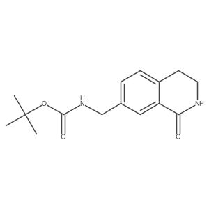 tert-Butyl N-[(1-oxo-1,2,3,4-tetrahydroisoquinolin-7-yl)methyl]carbamate Structure