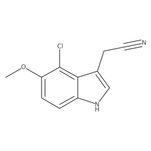2-(4-Chloro-5-methoxy-1H-indol-3-yl)acetonitrile结构式