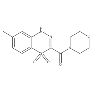 (7-methyl-4,4-dioxido-1H-4,1,2-benzothiadiazin-3-yl)(morpholin-4-yl)methanone Structure