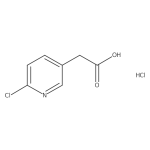 2-(6-Chloropyridin-3-yl)acetic acid hydrochloride结构式