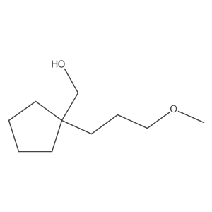 [1-(3-Methoxypropyl)cyclopentyl]methanol Structure