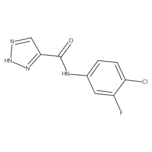 N-(4-chloro-3-fluorophenyl)-1H-1,2,3-triazole-5-carboxamide Structure