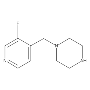 1-((3-Fluoropyridin-4-yl)methyl)piperazine结构式