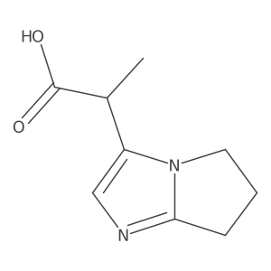 2-{5H,6H,7H-pyrrolo[1,2-a]imidazol-3-yl}propanoic acid结构式