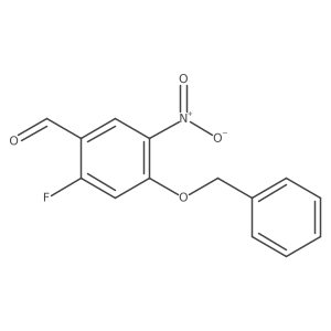 4-(Benzyloxy)-2-fluoro-5-nitrobenzaldehyde Structure