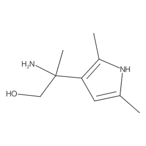 2-amino-2-(2,5-dimethyl-1H-pyrrol-3-yl)propan-1-ol Structure