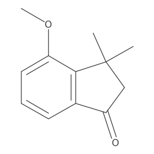 4-Methoxy-3,3-dimethyl-2,3-dihydro-1H-inden-1-one结构式
