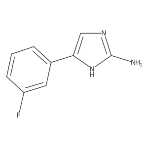 5-(3-fluorophenyl)-1H-imidazol-2-amine结构式