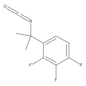 1,2,3-Trifluoro-4-(2-isocyanatopropan-2-yl)benzene结构式
