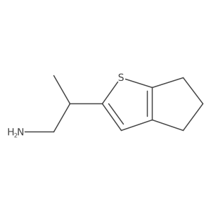 2-{4H,5H,6H-cyclopenta[b]thiophen-2-yl}propan-1-amine结构式