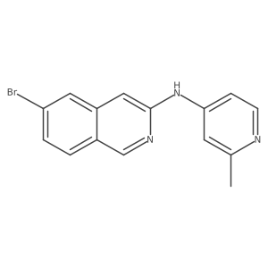 6-bromo-N-(2-methylpyridin-4-yl)isoquinolin-3-amine Structure