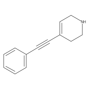 4-(2-Phenylethynyl)-1,2,3,6-tetrahydropyridine Structure