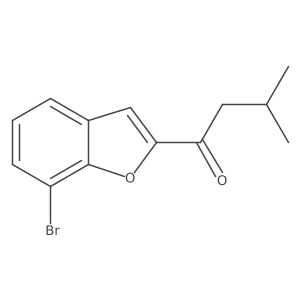 1-(7-Bromo-1-benzofuran-2-yl)-3-methylbutan-1-one Structure