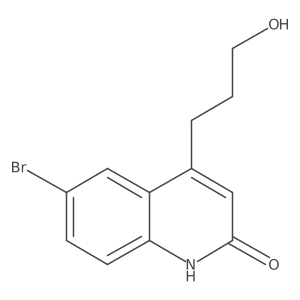 6-Bromo-4-(3-hydroxypropyl)quinolin-2(1H)-one结构式
