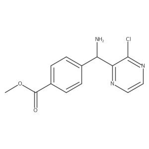 Methyl 4-(amino(3-chloropyrazin-2-yl)methyl)benzoate Structure