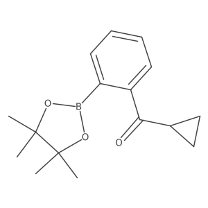 Cyclopropyl(2-(4,4,5,5-tetramethyl-1,3,2-dioxaborolan-2-yl)phenyl)ketone Structure