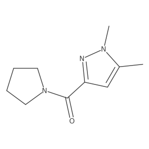 (1,5-Dimethylpyrazol-3-yl)-pyrrolidin-1-ylmethanone结构式